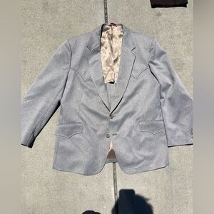Formal light grey suit